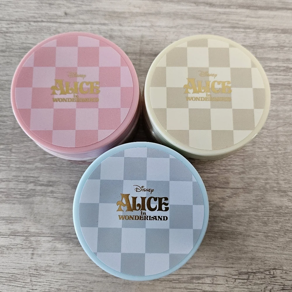 Disney Alice In Wonderland Set Of 3 Body Scrubs Vanilla Lemon Coconut Rose Scent - Picture 2 of 7